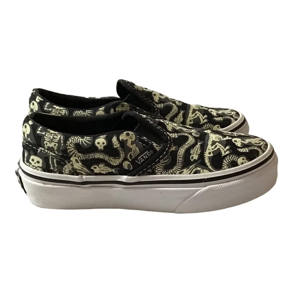 VANS Toddler Sz 10.5 Dinosaur Glow Sneaker - Picture 4 of 11